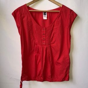 North Face Orange Blouse Size L